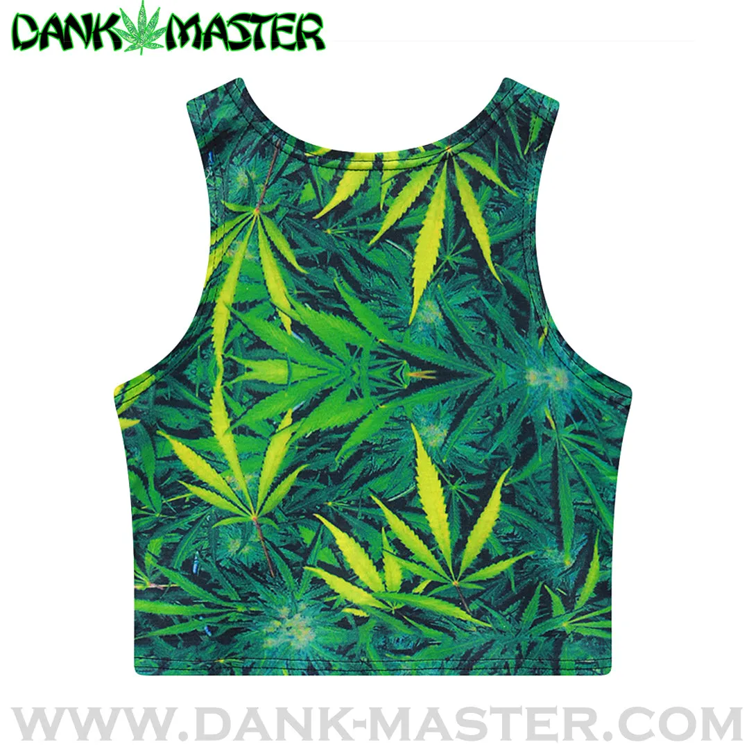 Dank Master Damn Weed Crop Top