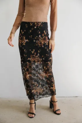 Davina Floral Lace Skirt