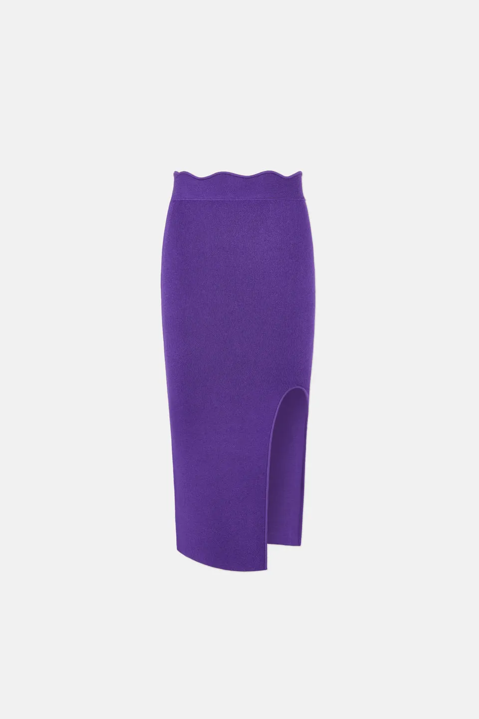 Delia Scalloped Skirt - Purple