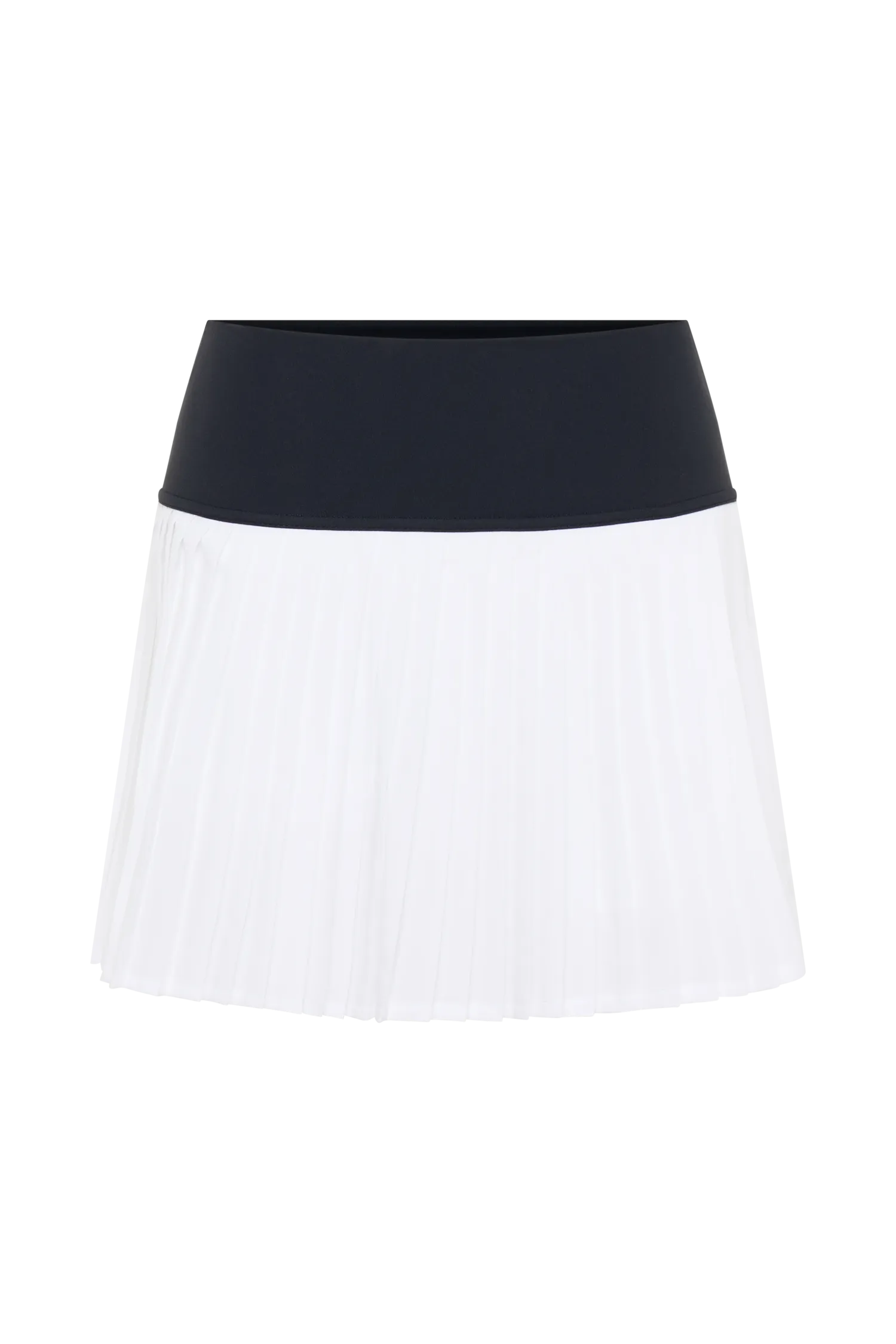 Denver Pleated Active Mini Skirt - Black/White