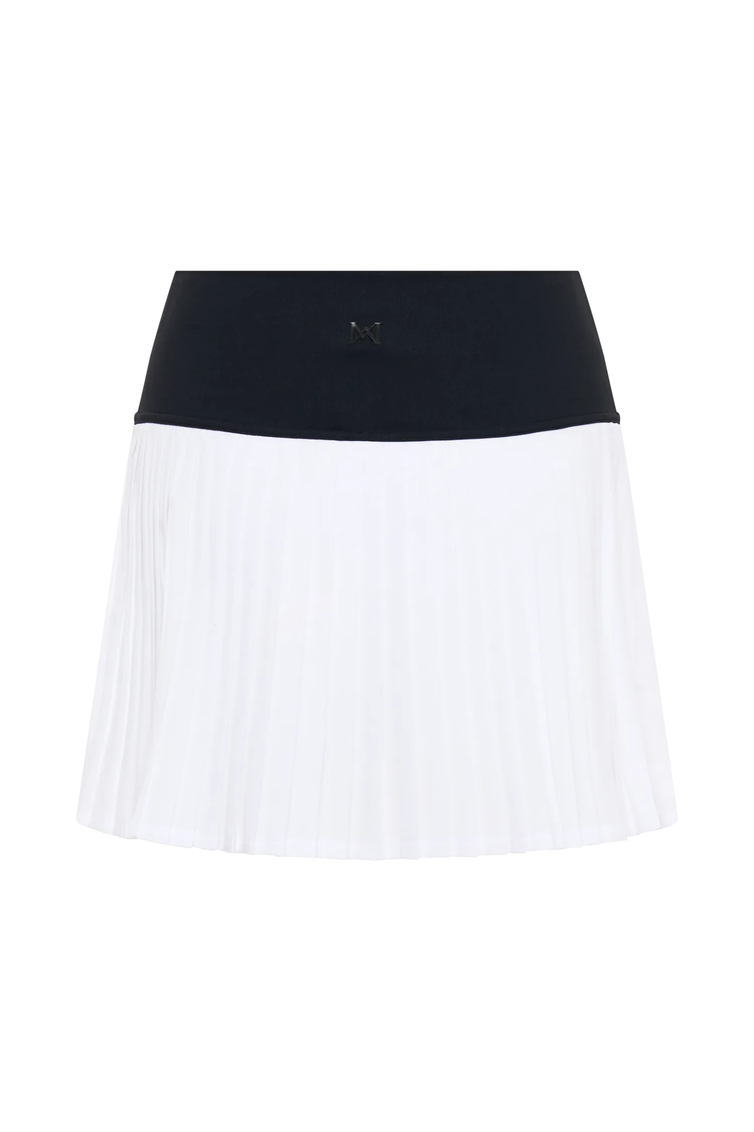 Denver Pleated Active Mini Skirt - Black/White