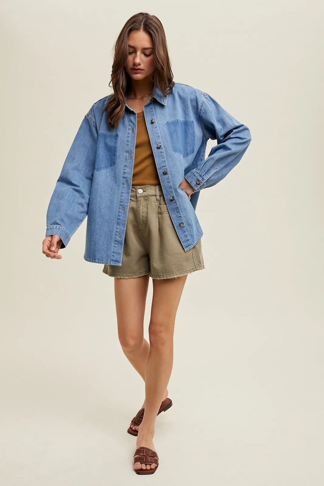 'Dream Chaser' Denim Shirt