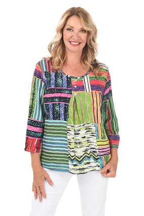 Ellen Pleated Front Blouse