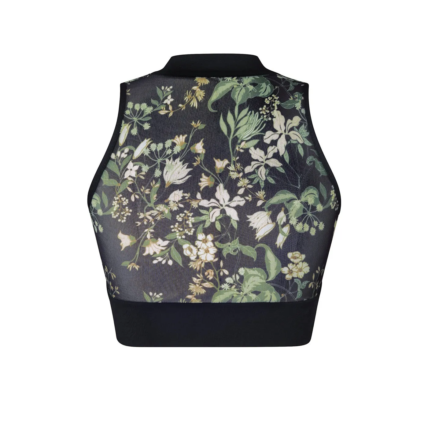 Energetiks Kity Zip Crop Top | Botanica (Adult)