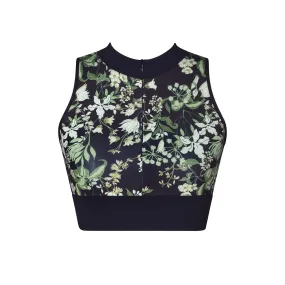 Energetiks Kity Zip Crop Top | Botanica (Adult)