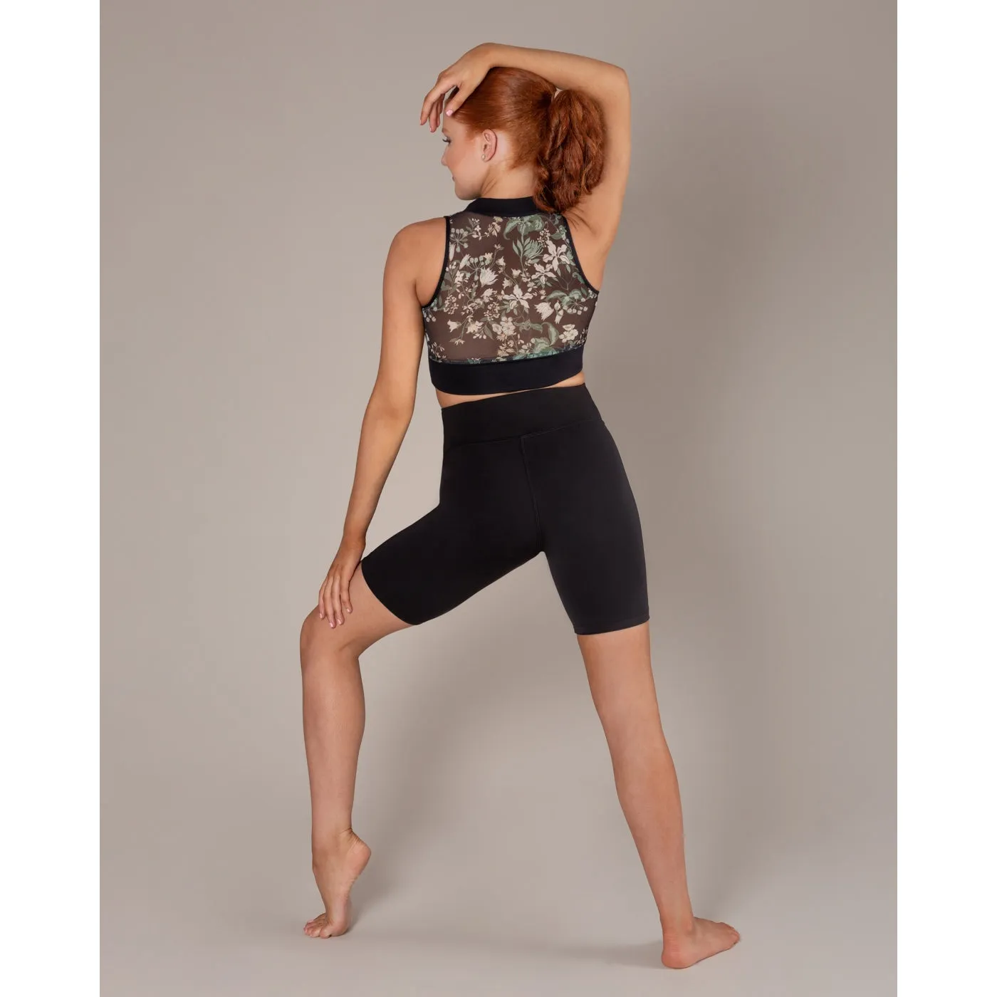 Energetiks Kity Zip Crop Top | Botanica (Adult)