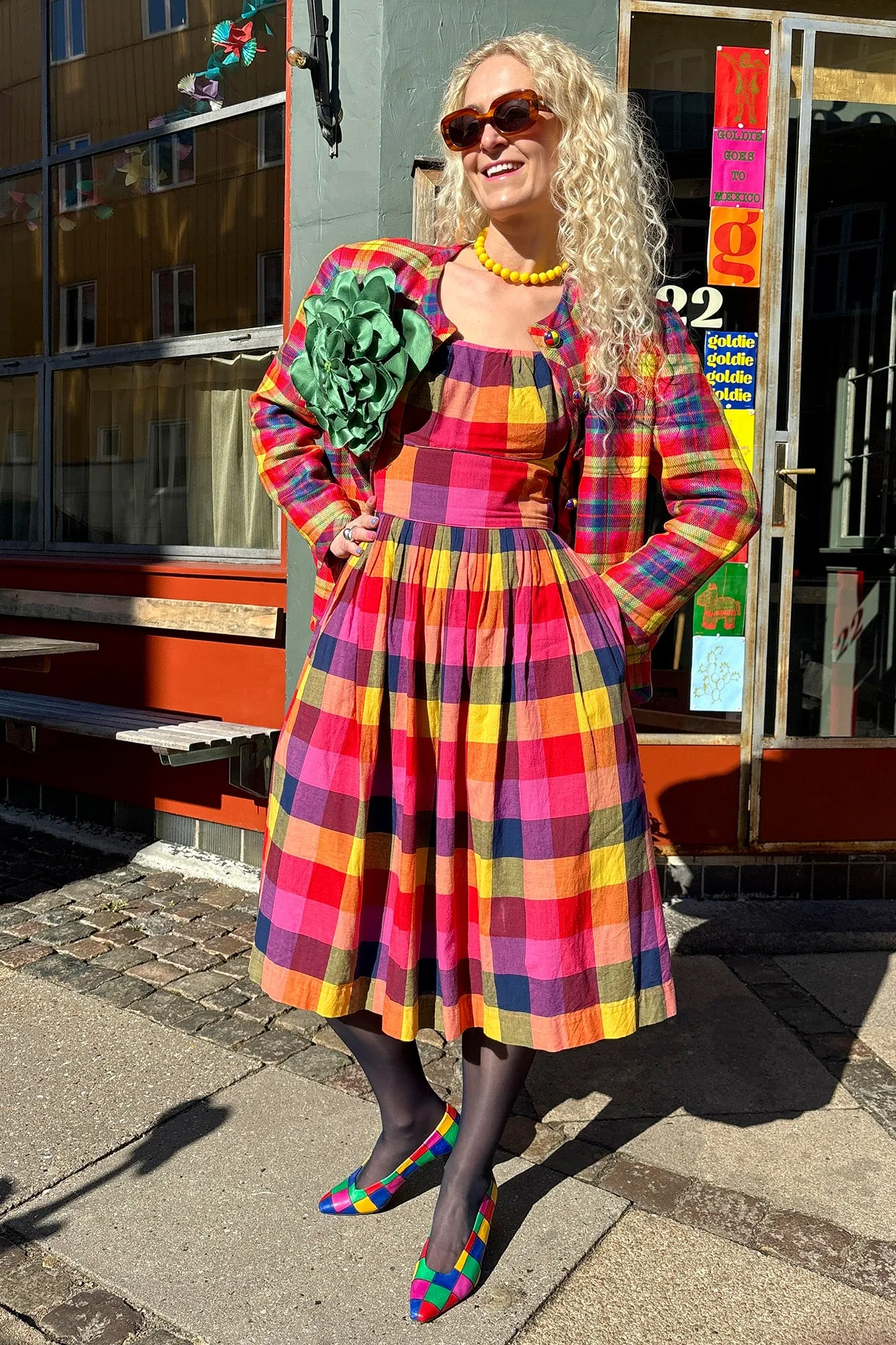 Enid Jaipur Plaid Dress