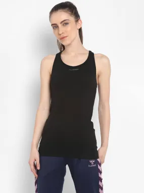 First Comfort Women Black Tank Top