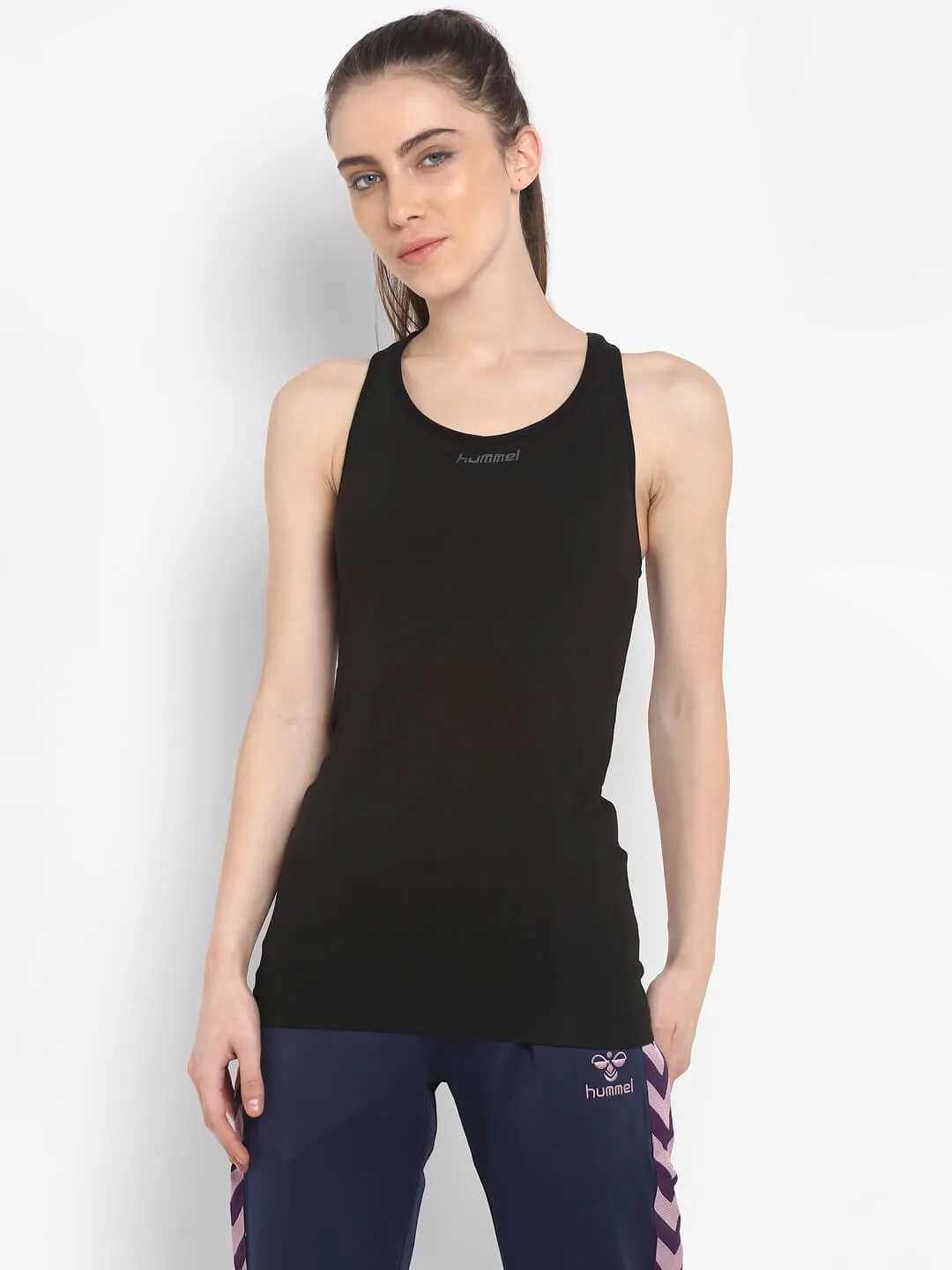 First Comfort Women Black Tank Top