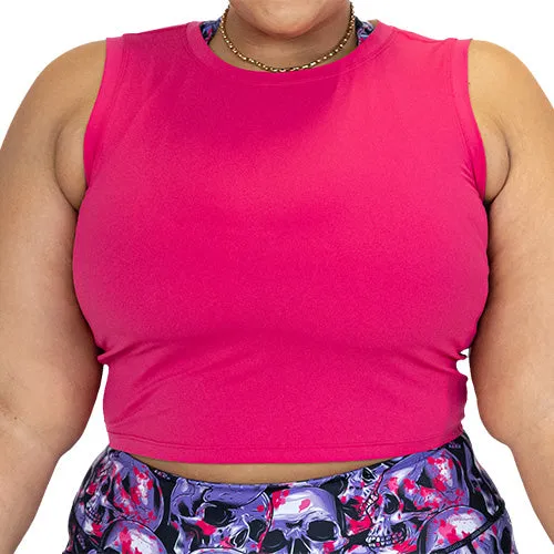 Fitted Crop Top | Pink