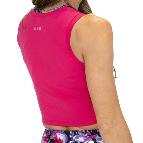 Fitted Crop Top | Pink