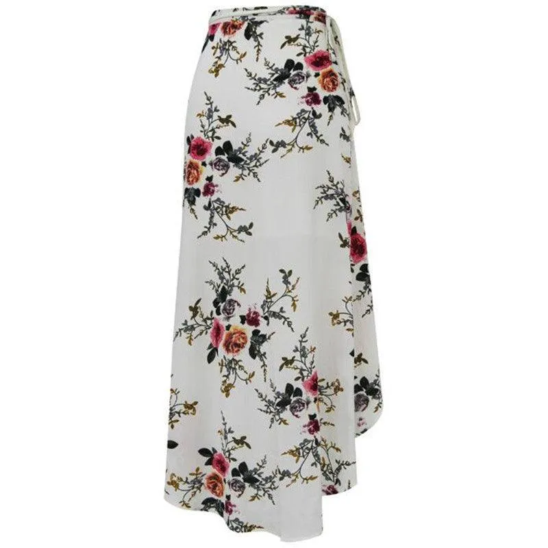 FLORAL BOHO HIGH WAIST MAXI SKIRT