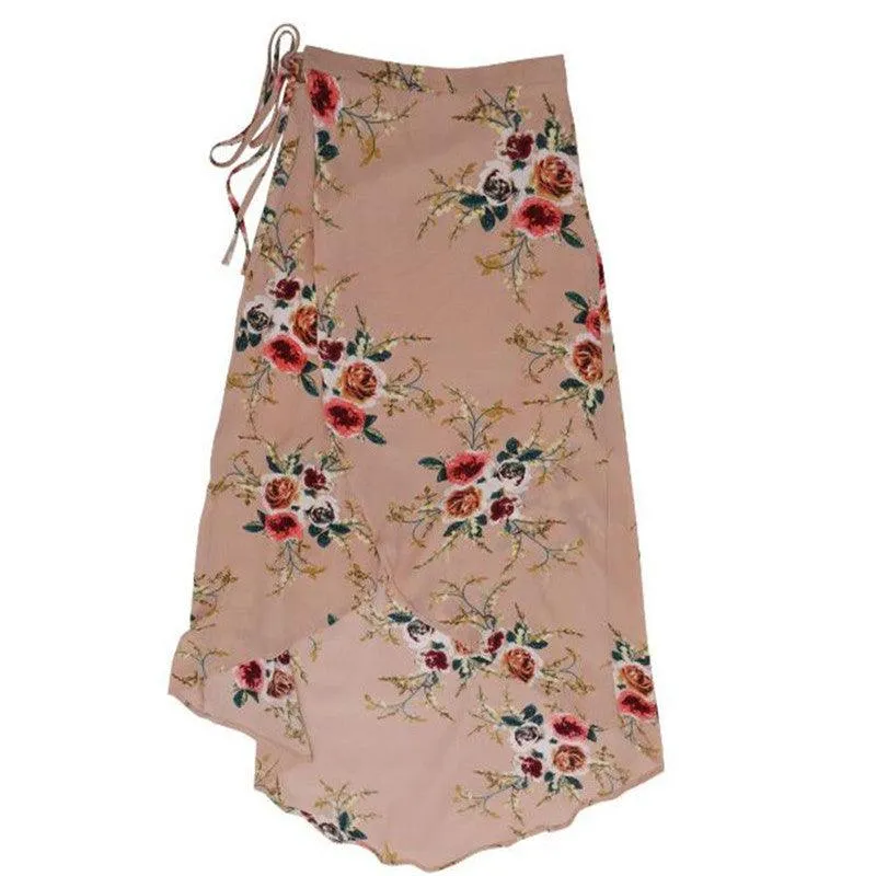 FLORAL BOHO HIGH WAIST MAXI SKIRT