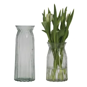 Flute Vase - 20cm - Clear