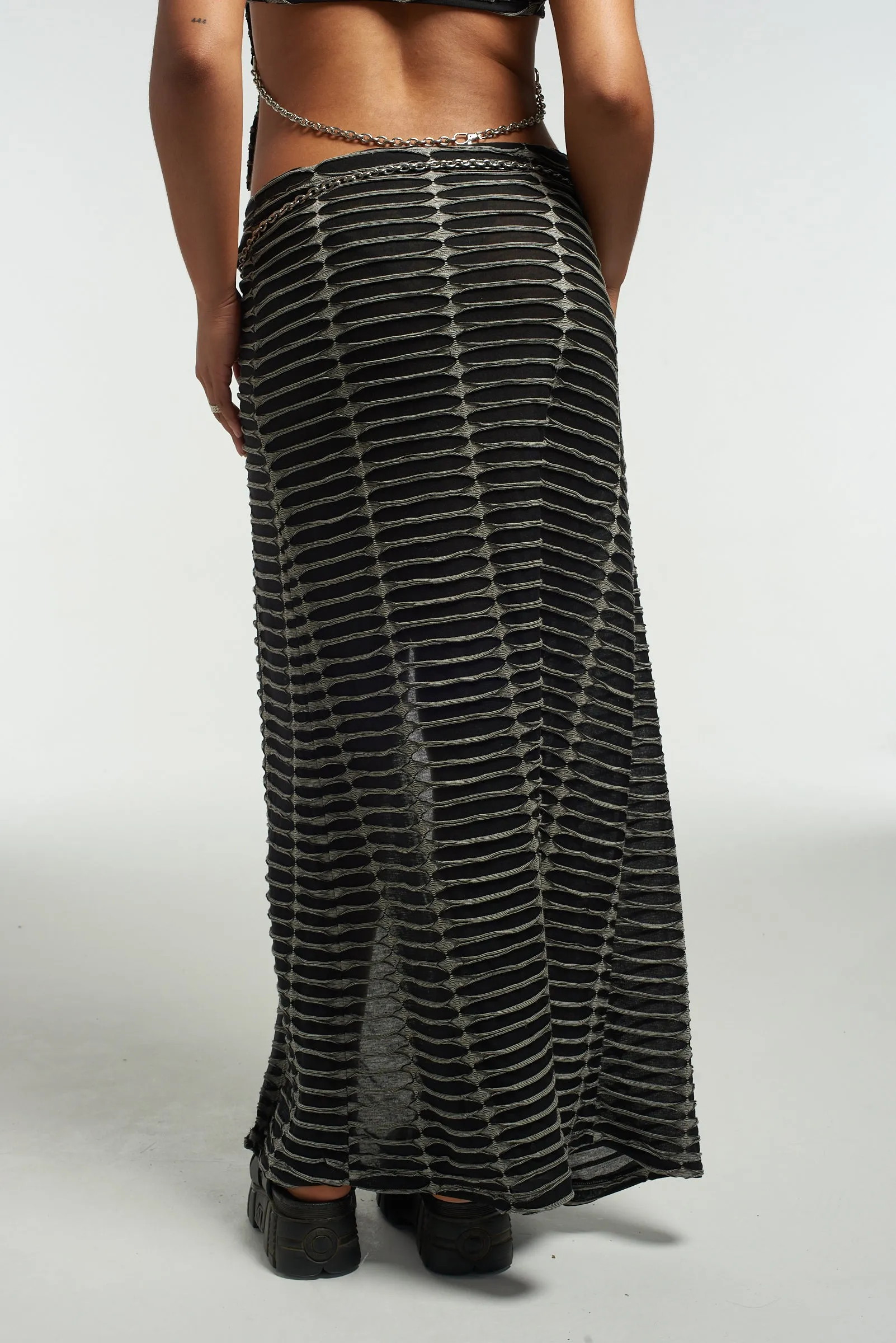 Fracture Maxi Skirt