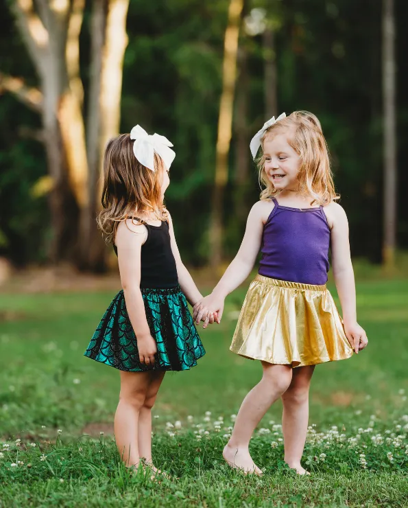 Girls Novelty Circle Skirt | Rainbow Sparkle