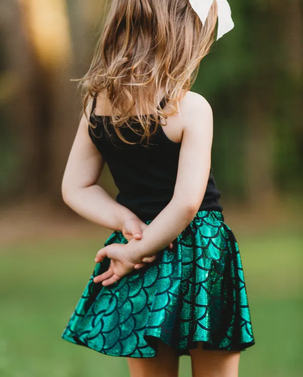 Girls Novelty Circle Skirt | Rainbow Sparkle