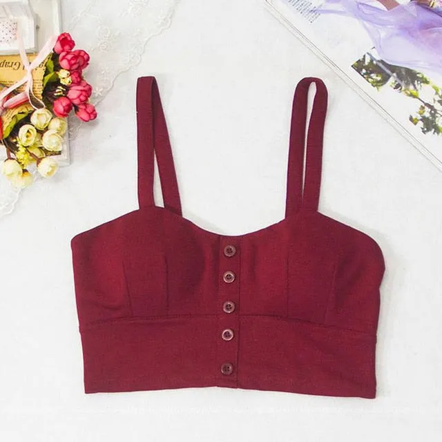 gkfnmt Crop Top  Women Camis Halter