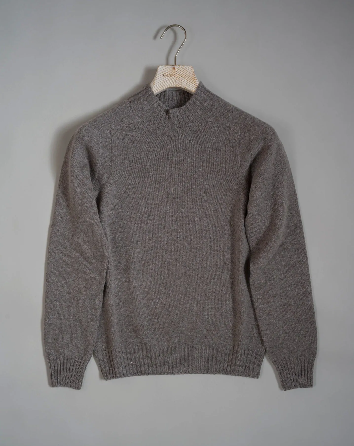 Gran Sasso Brushed Wool Turtle Neck / Taupe