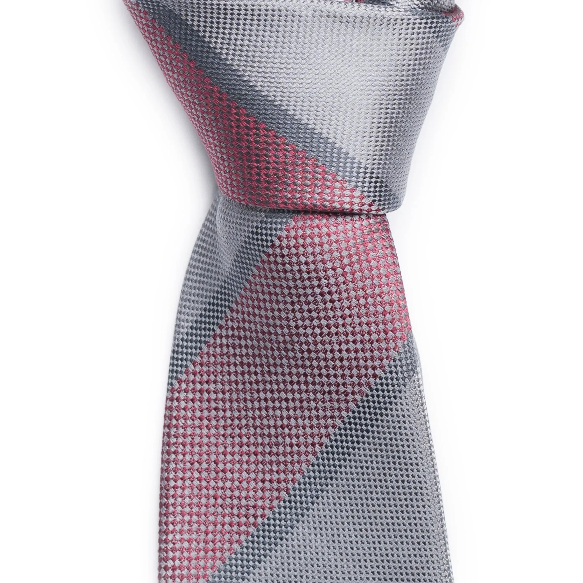 Grey Striped Tie