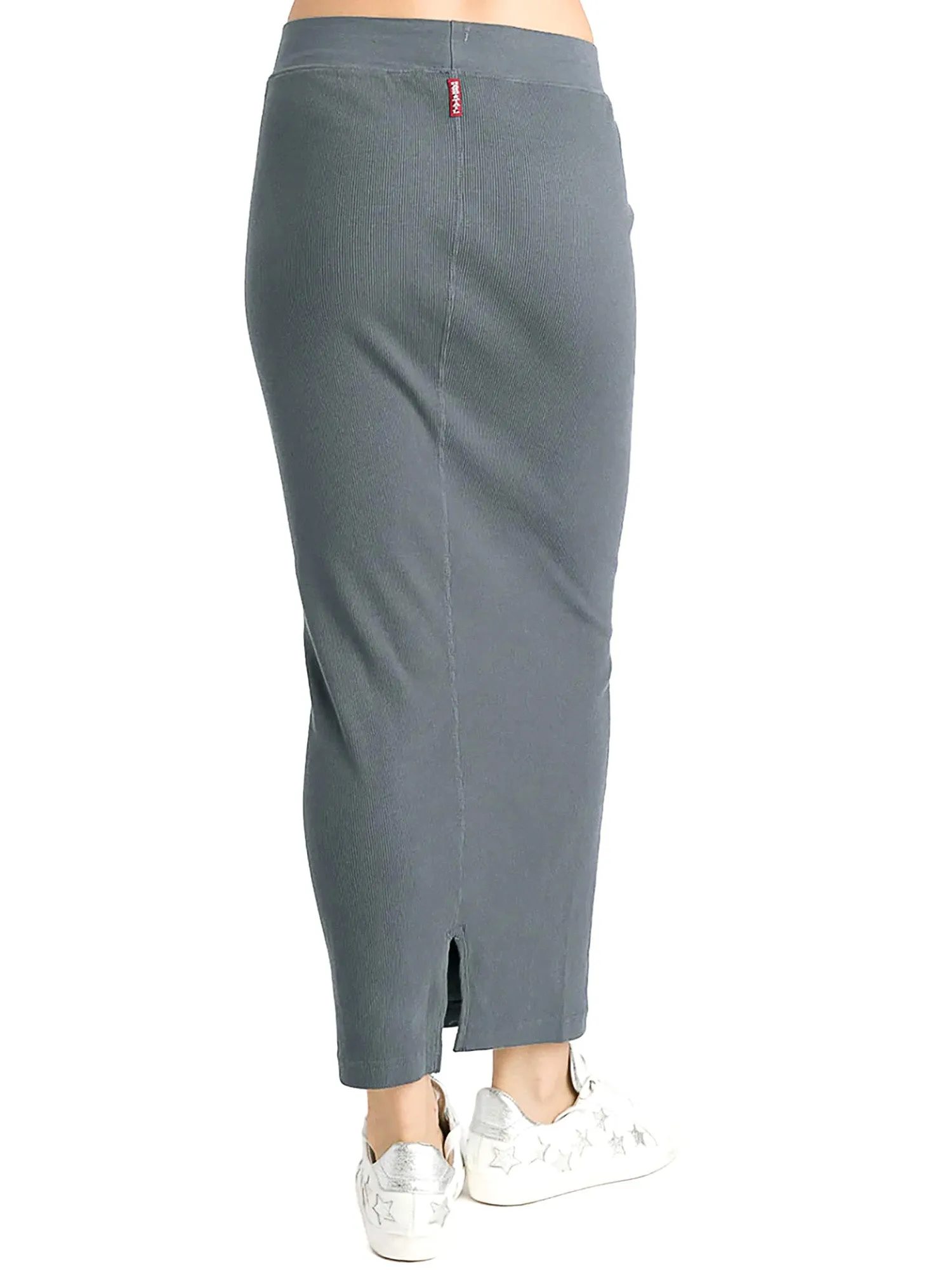 Hard Tail Long Ribbed Pencil Skirt CS-109