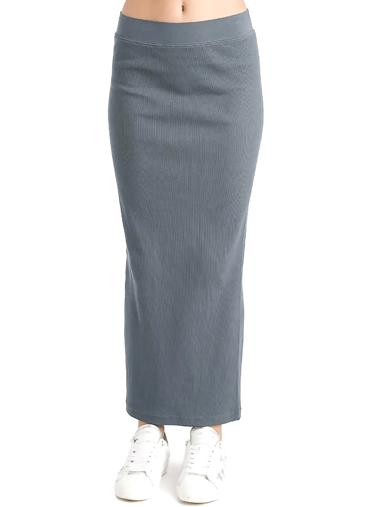 Hard Tail Long Ribbed Pencil Skirt CS-109