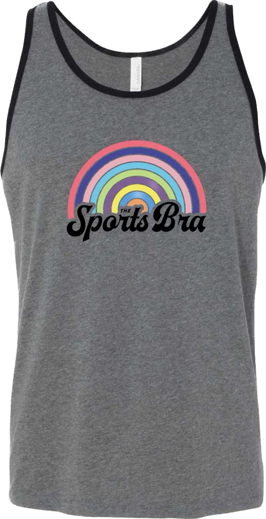 Heather Grey Signature Rainbow Tank Top