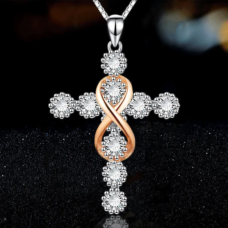 Infinity Cross Necklace