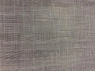 Japanese Black & White Glen Plaid Cotton