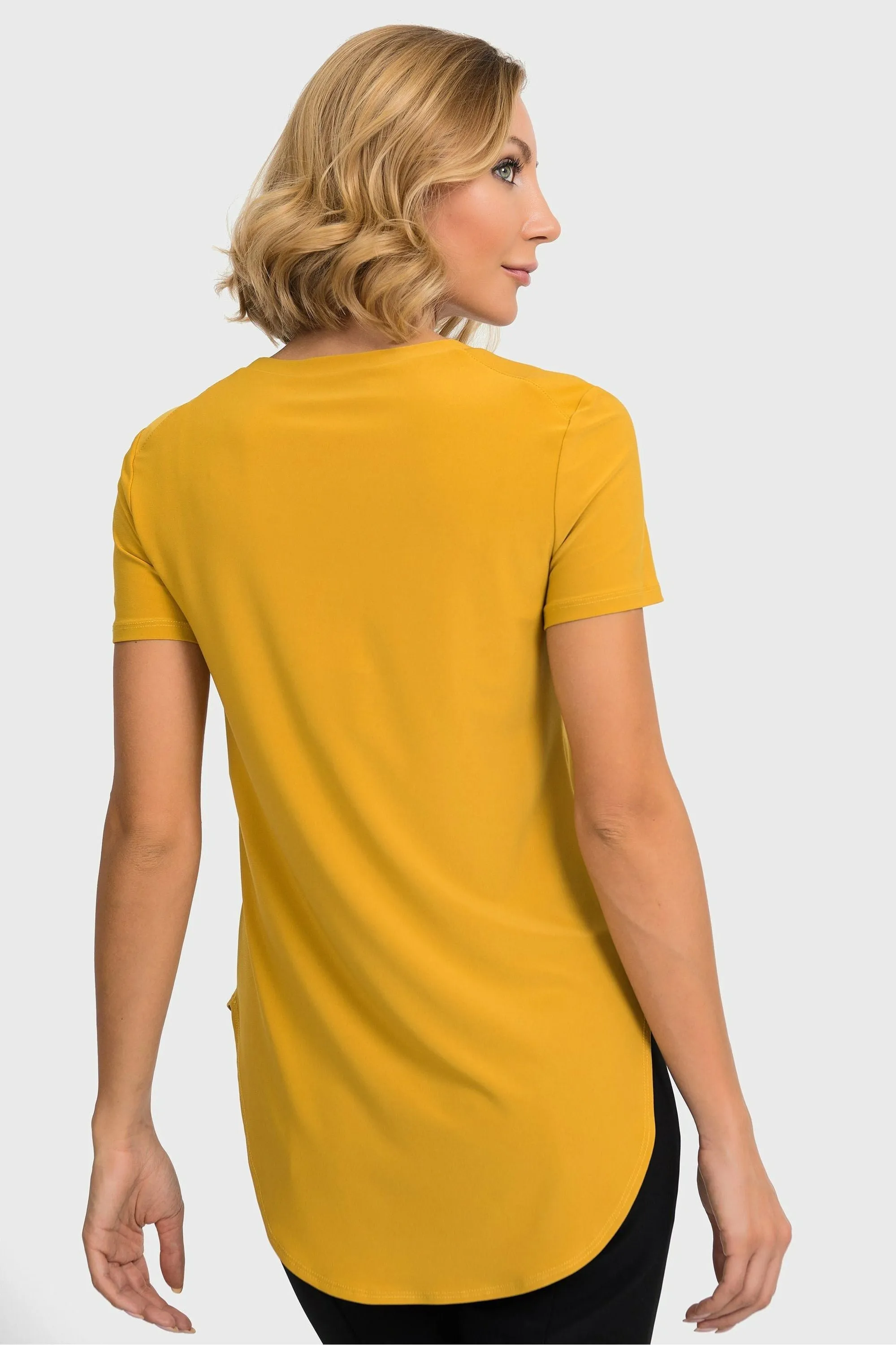 Joseph Ribkoff Rounded Hem Tunic Tee - Style 183220