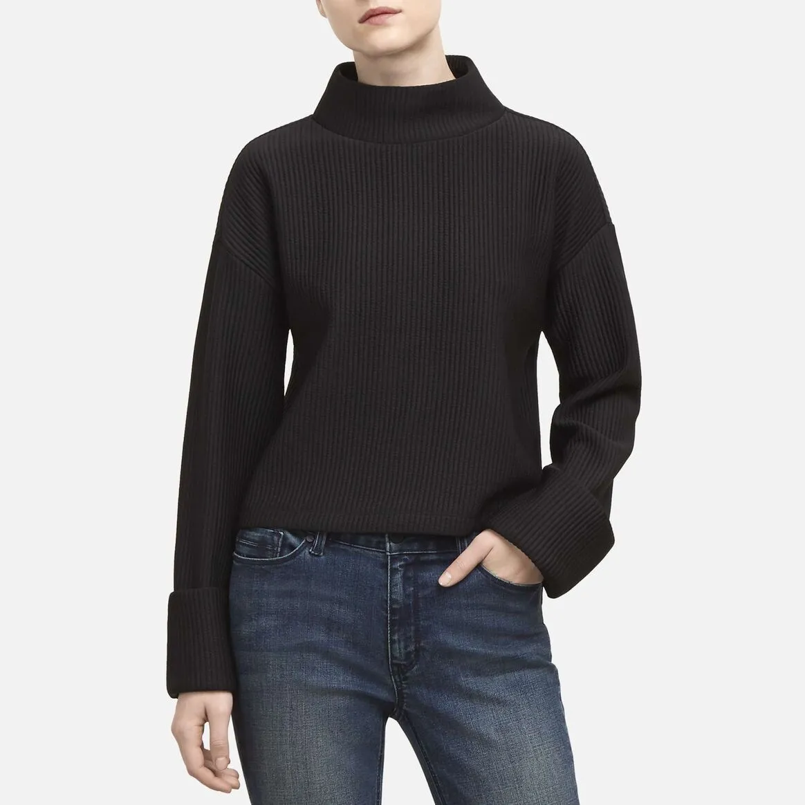 Kenneth Cole New York Women's Brushed Knit L/S Shirt