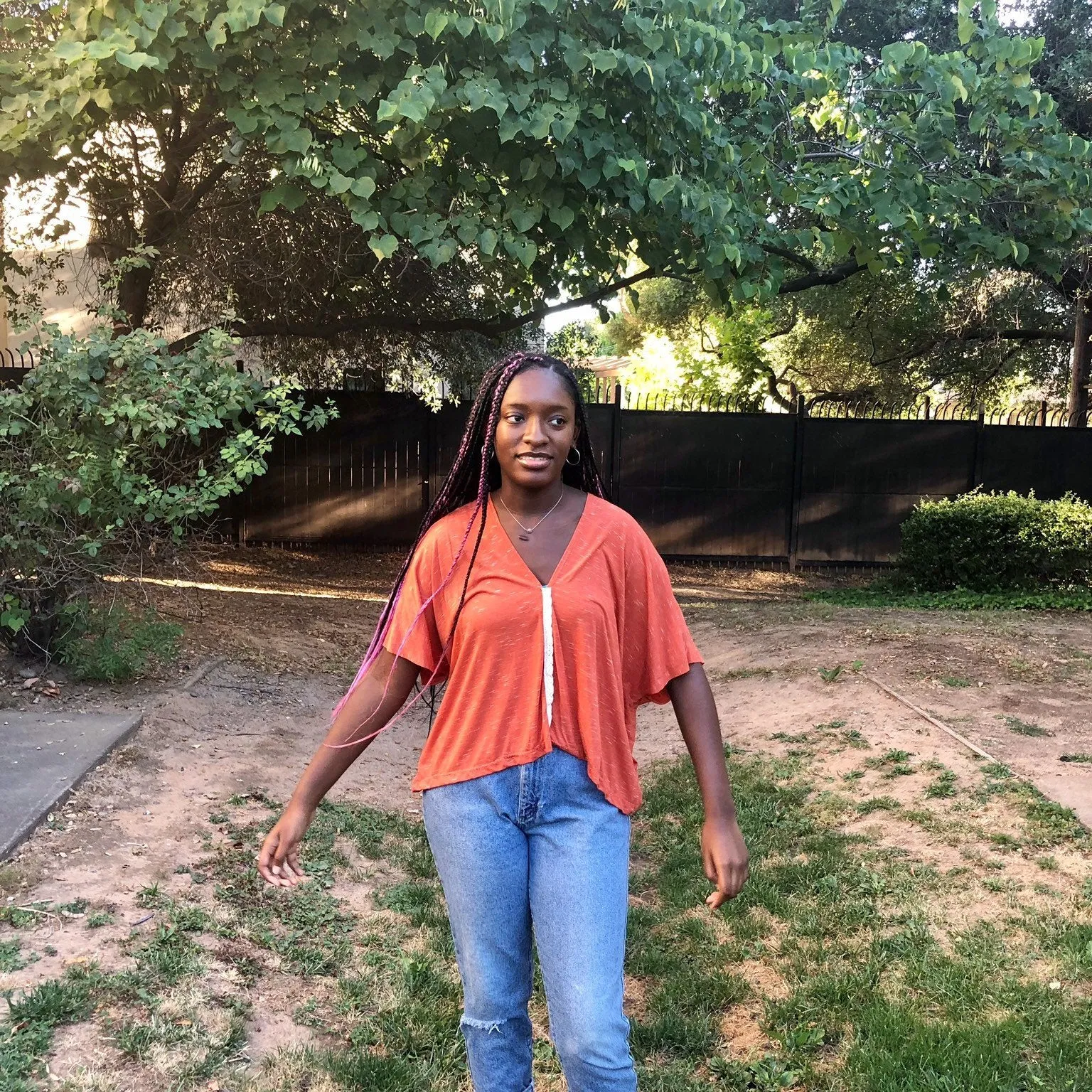 Knit Halter Top in Rust Orange - knit Crop Top