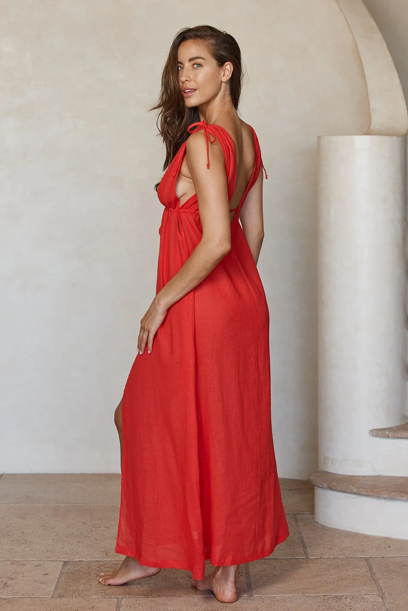 Mallorca Dress - Chili Pepper