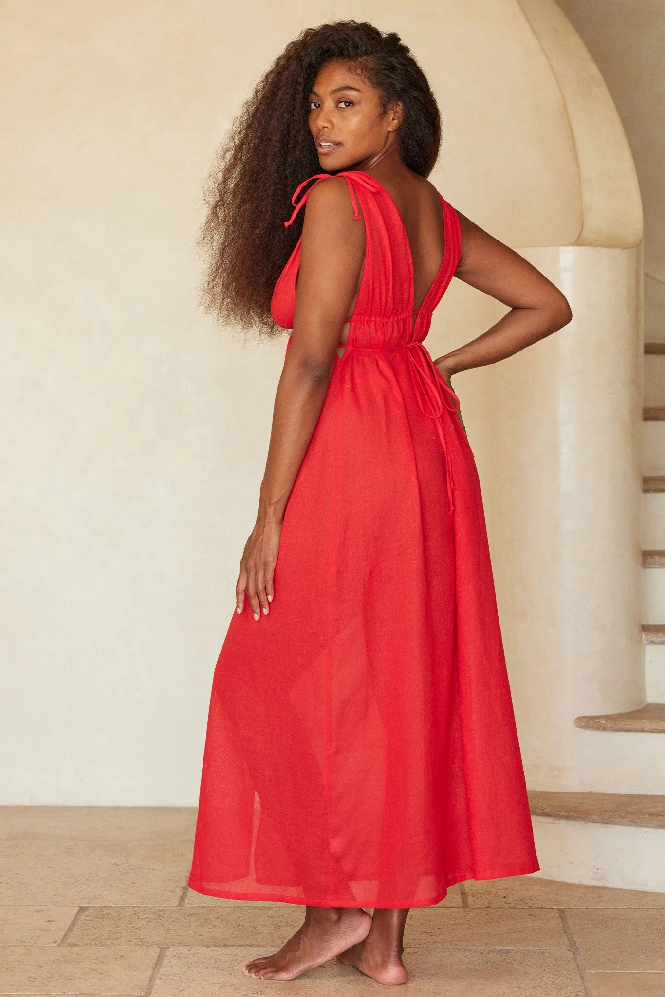 Mallorca Dress - Chili Pepper