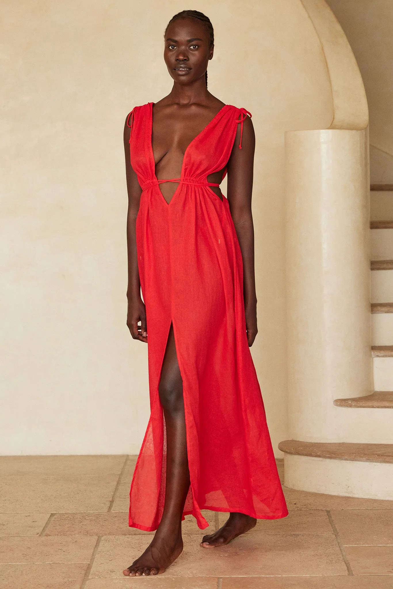 Mallorca Dress - Chili Pepper