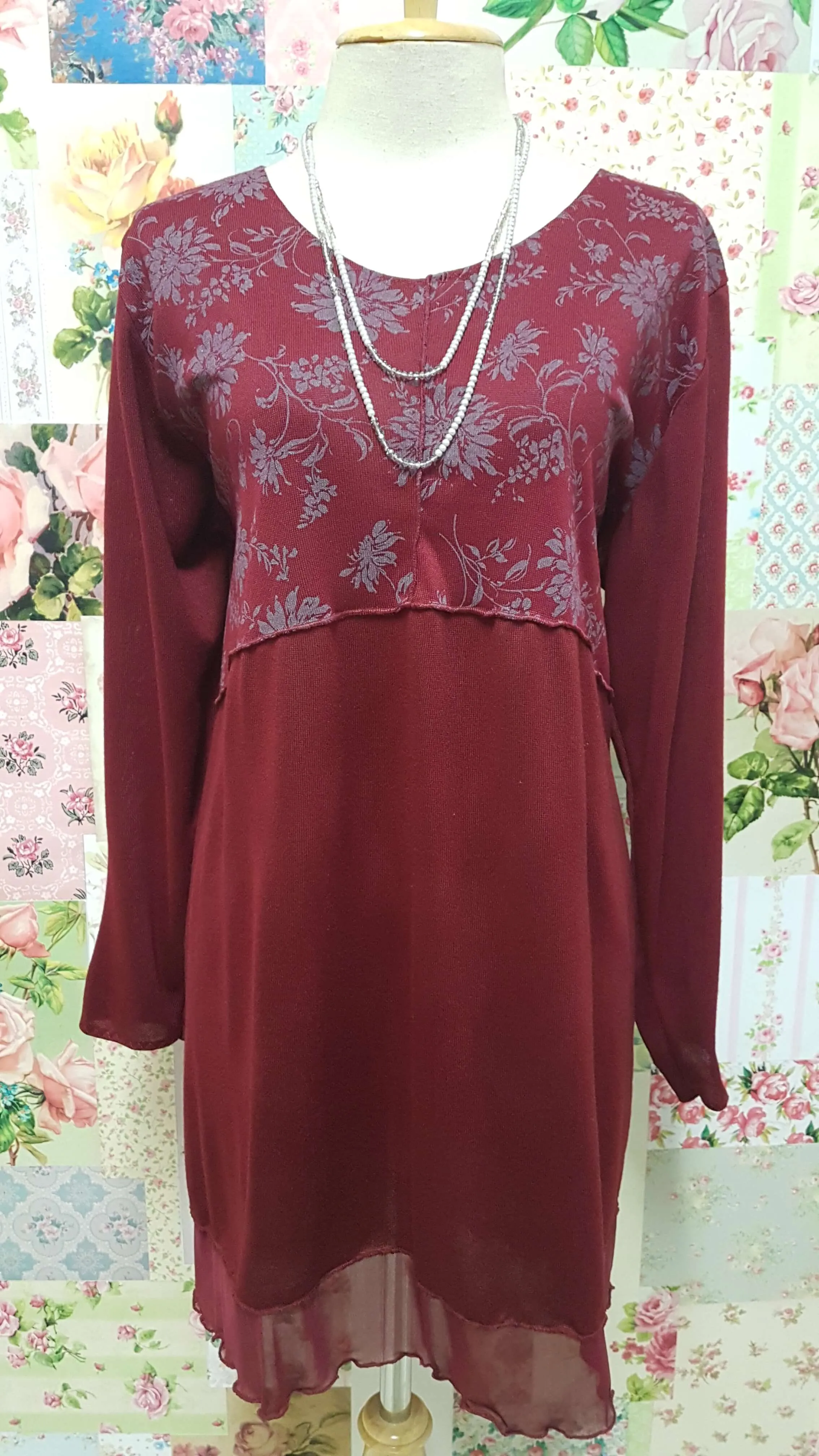 Maroon Top LR0211