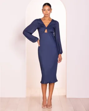 Meara V Neck Midi Dress