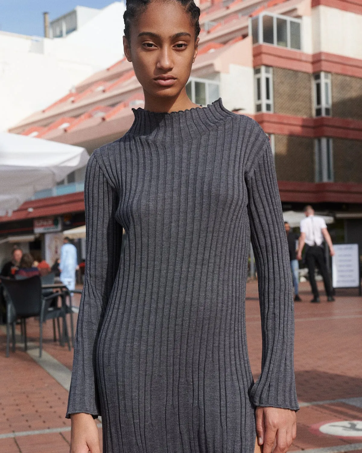 Medeina: Charcoal Merino Dress