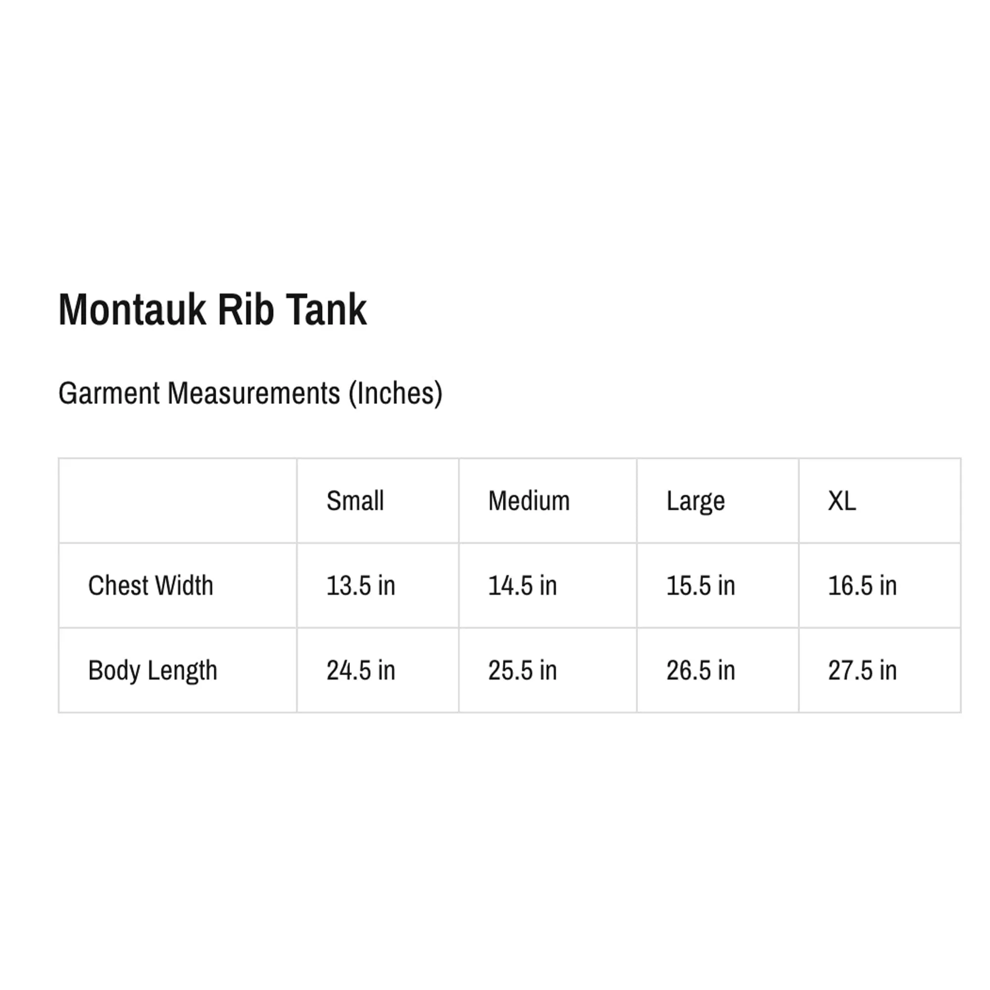 Montauk Rib Tank