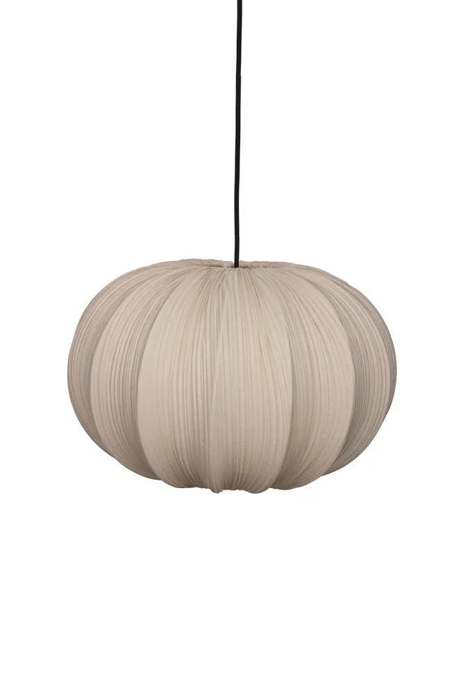 Neutral Pleated Fabric Ceiling Light