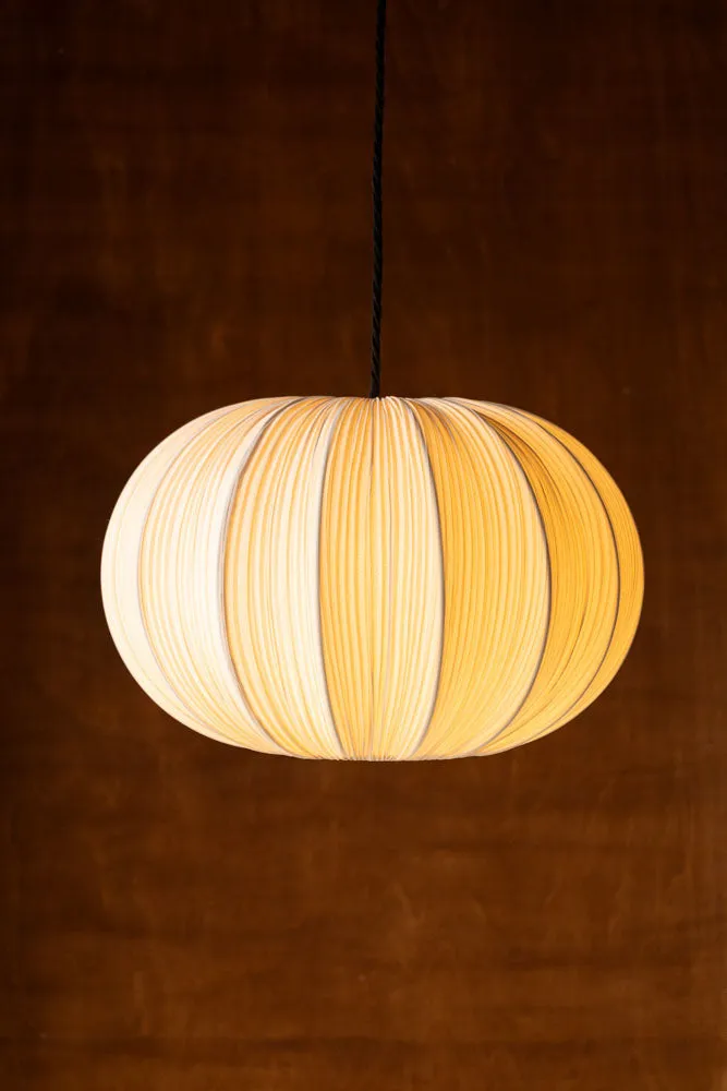 Neutral Pleated Fabric Ceiling Light