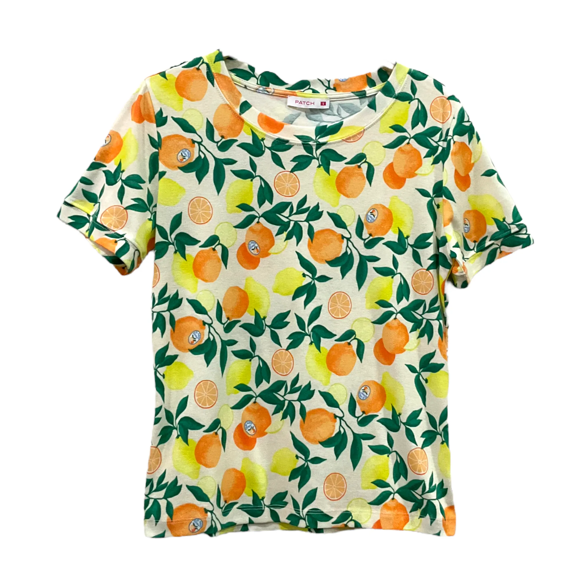 Patch Women Clothes Casual Floral Printed Short Sleeve T-Shirt