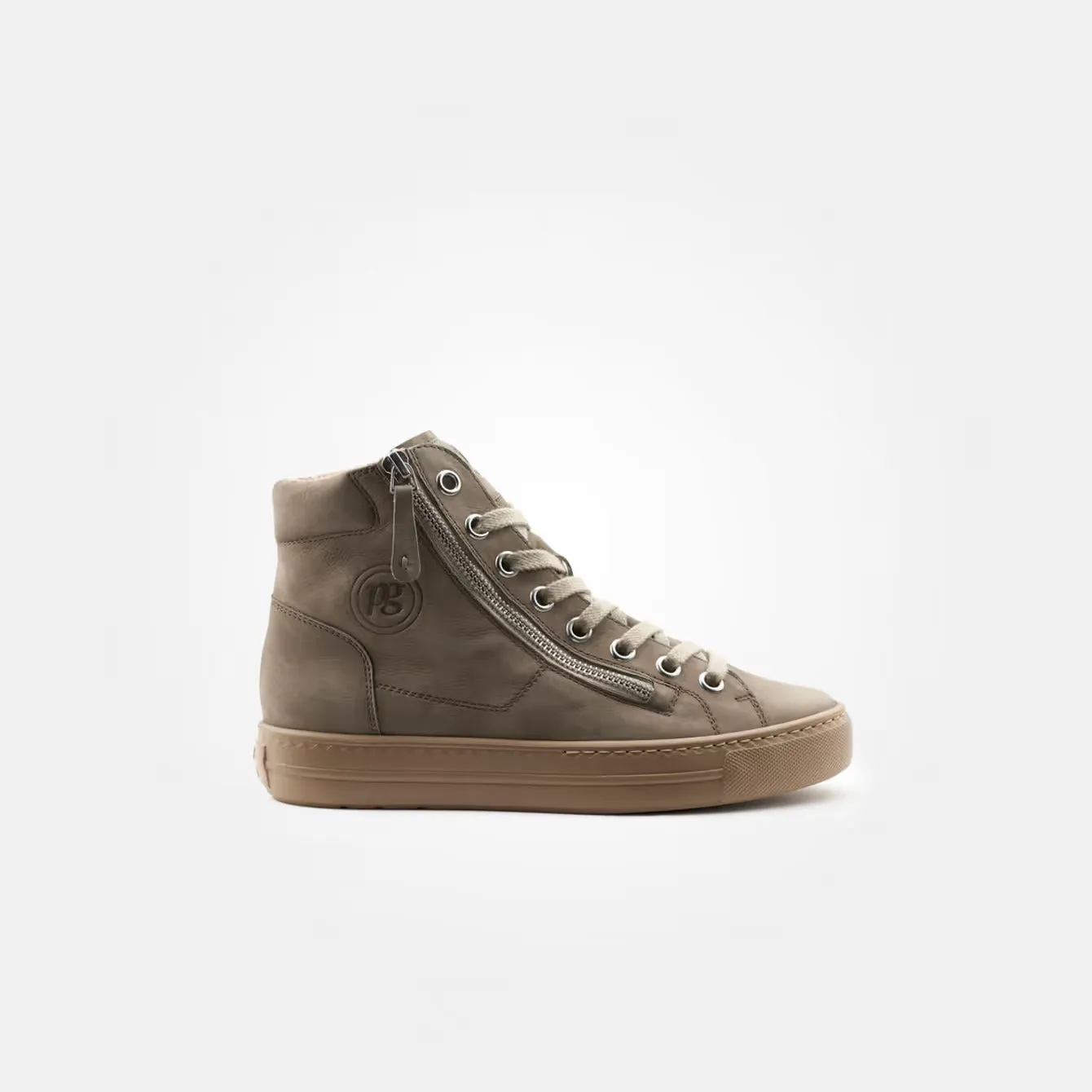 Paul Green Taupe High Top Trainers