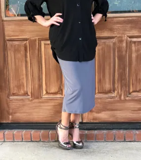 Pencil Skirt Dove Gray