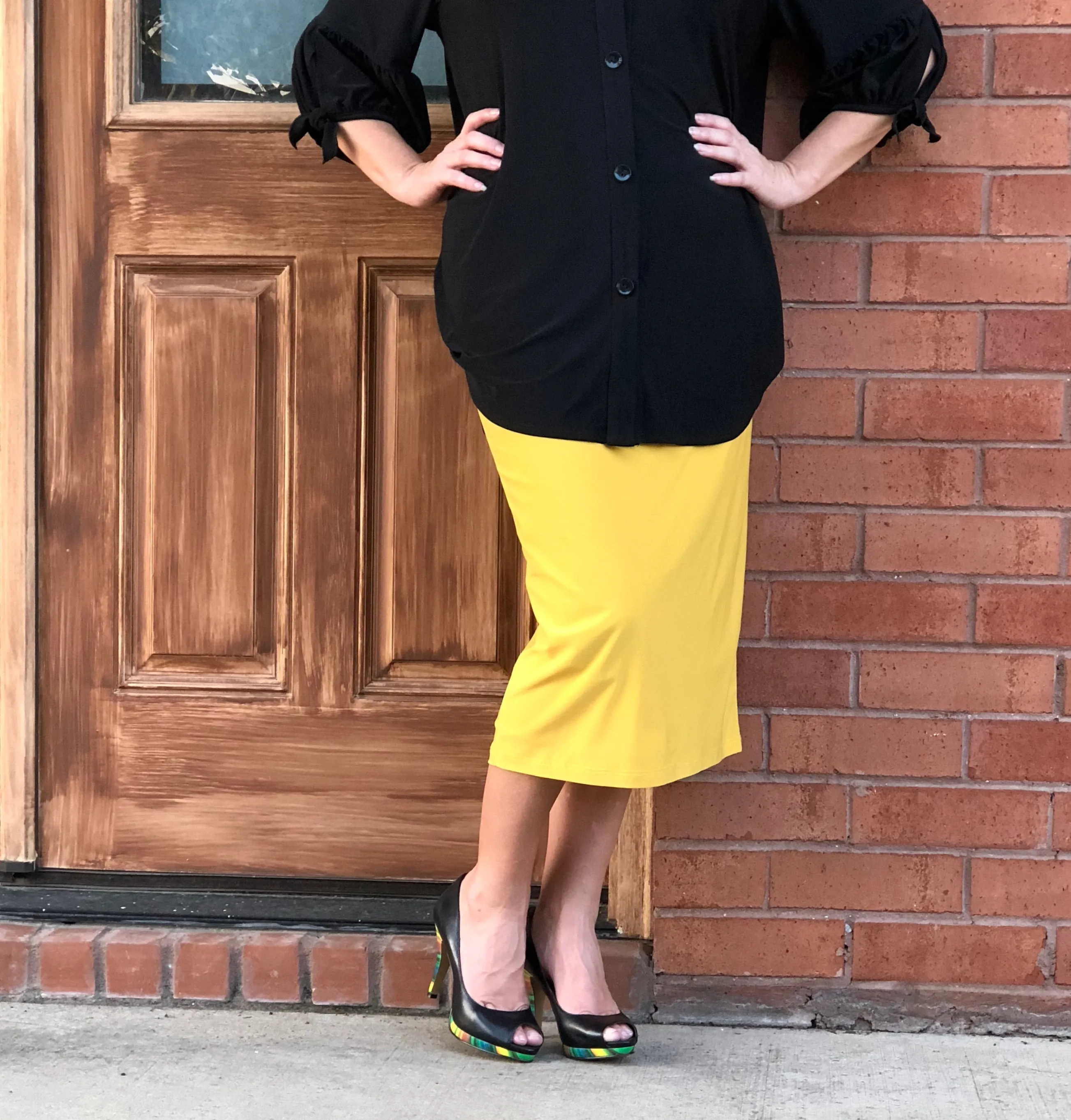 Pencil Skirt - Marigold