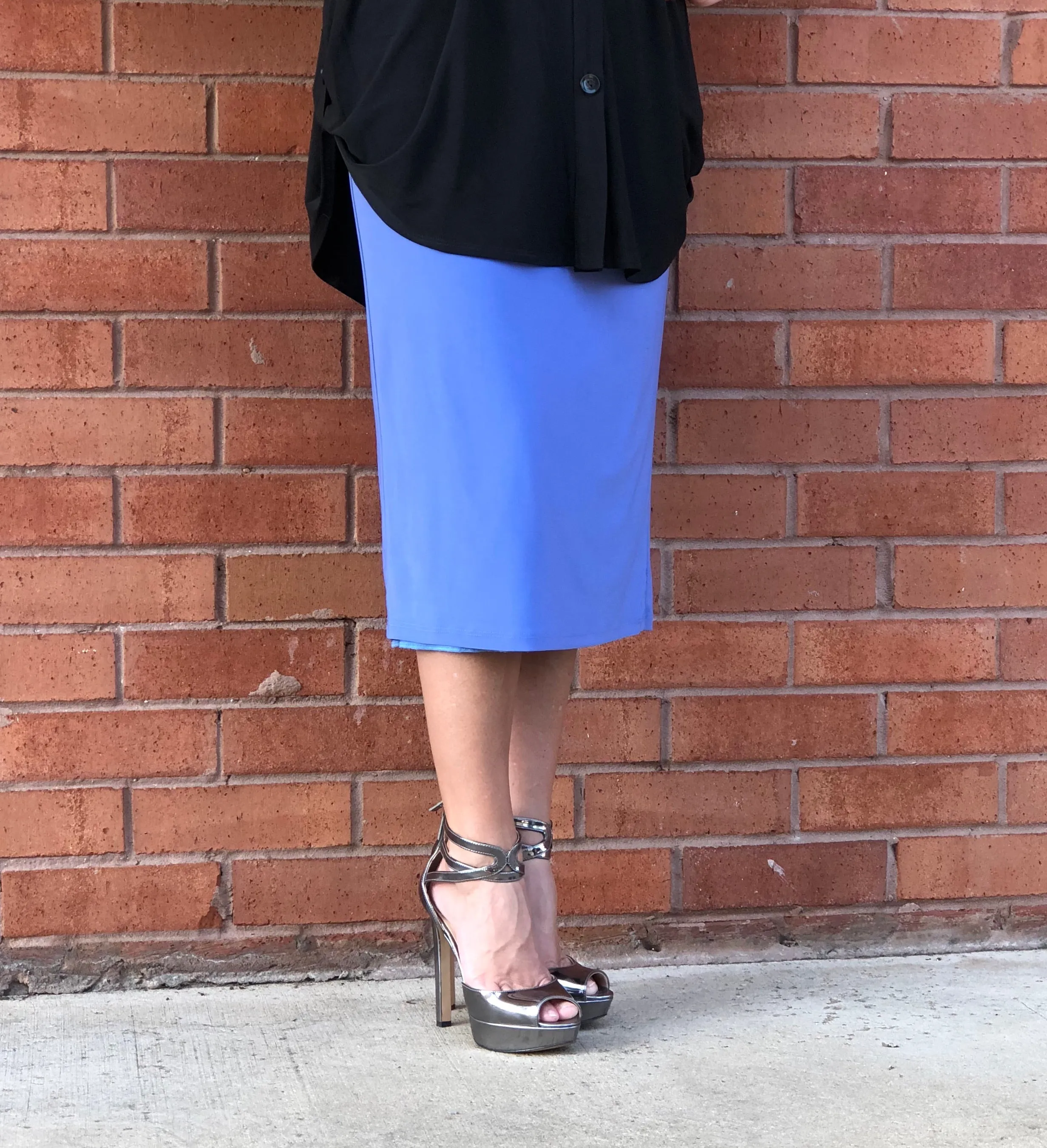 Pencil Skirt Periwinkle