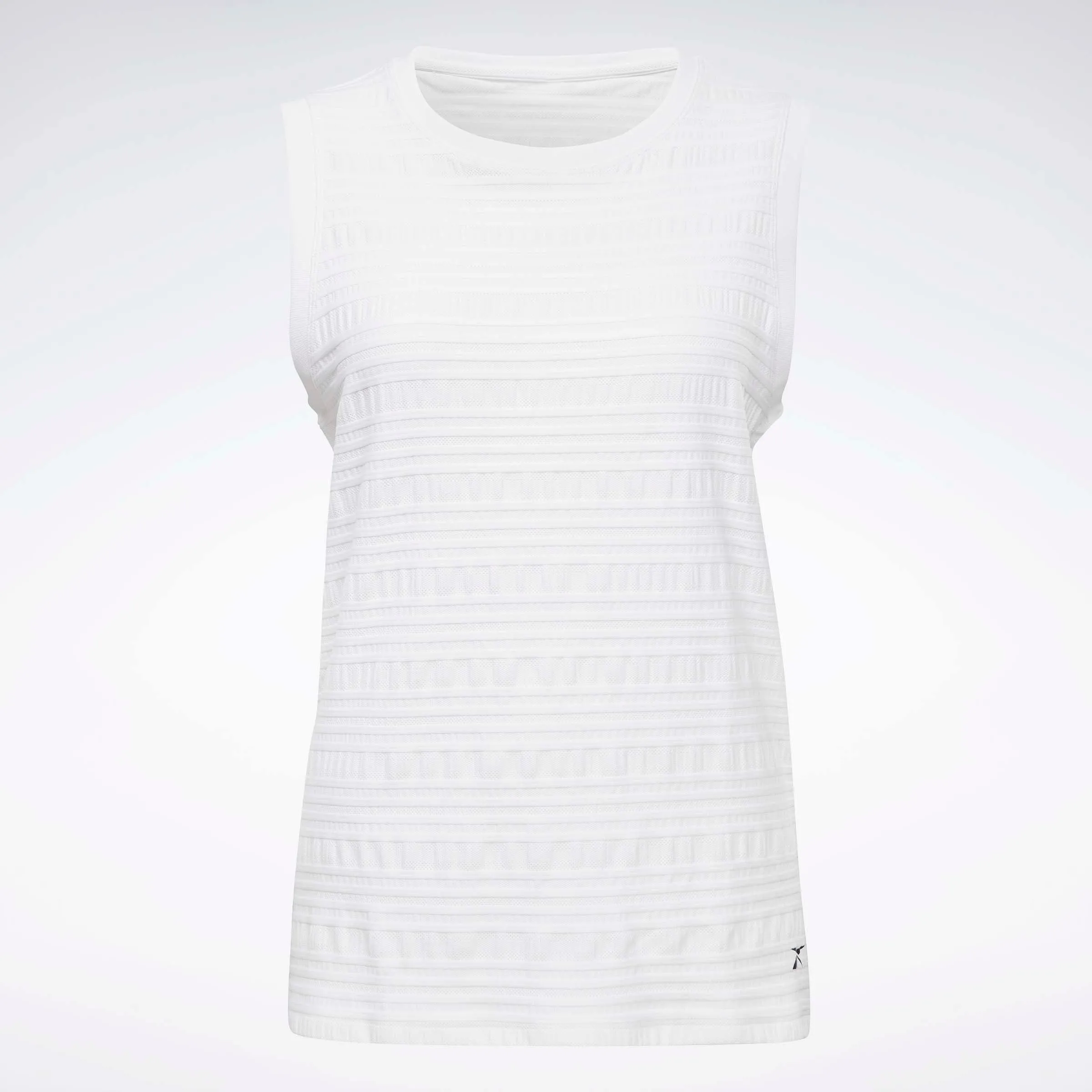 Perforated Tank Top White