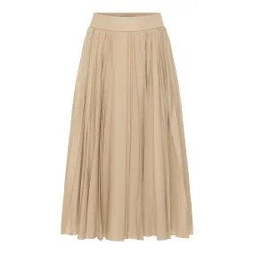 Pleated Skirt - Latte