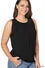 Plus Ity Sleeveless Front Neck Pleat Top