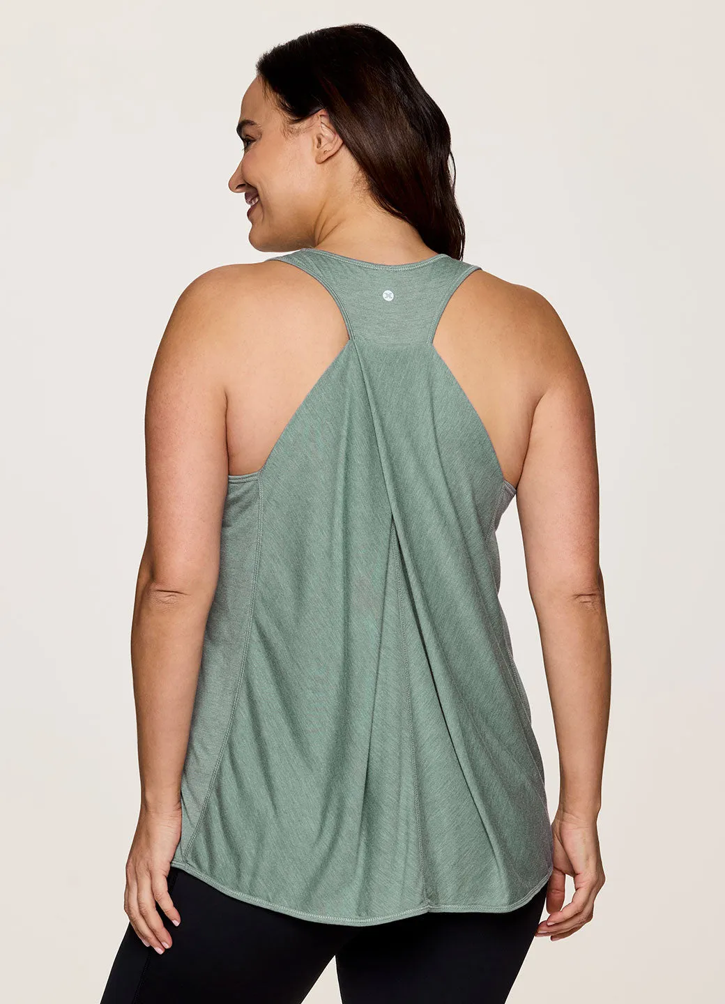 Plus Prime Relaxed Twist Back Tank Top